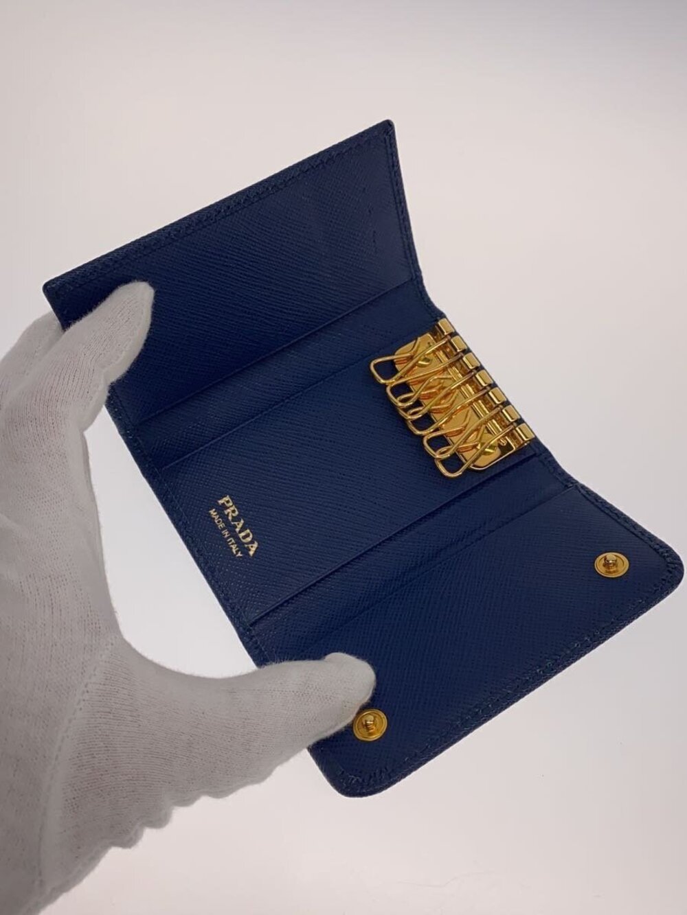 Prada Key Case Wallet Blue - Picture 4 of 6